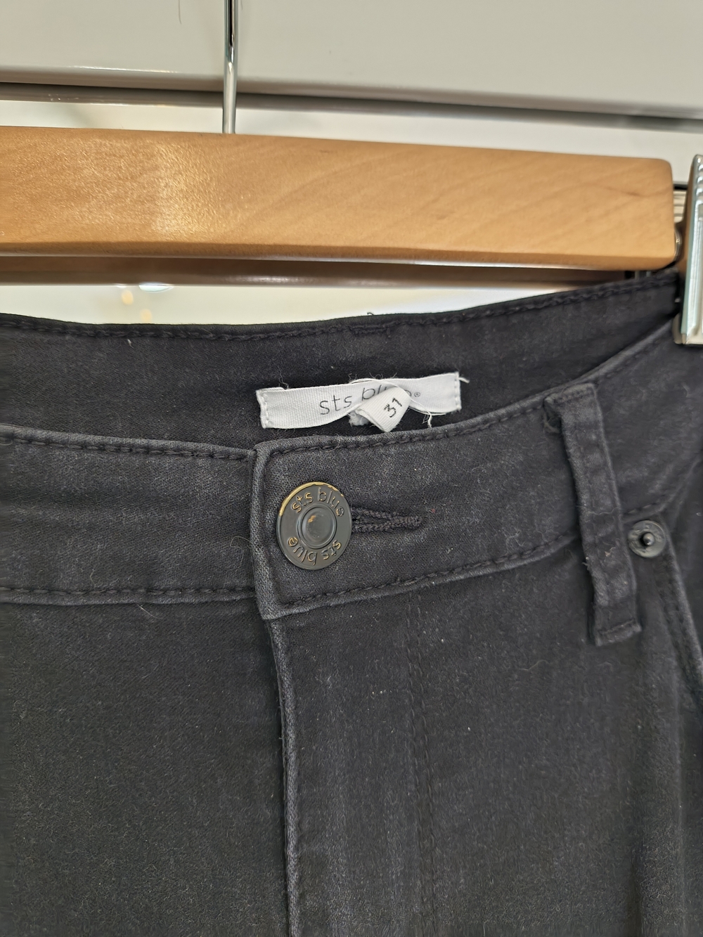 STS Blue High-Waist Black Jeans
